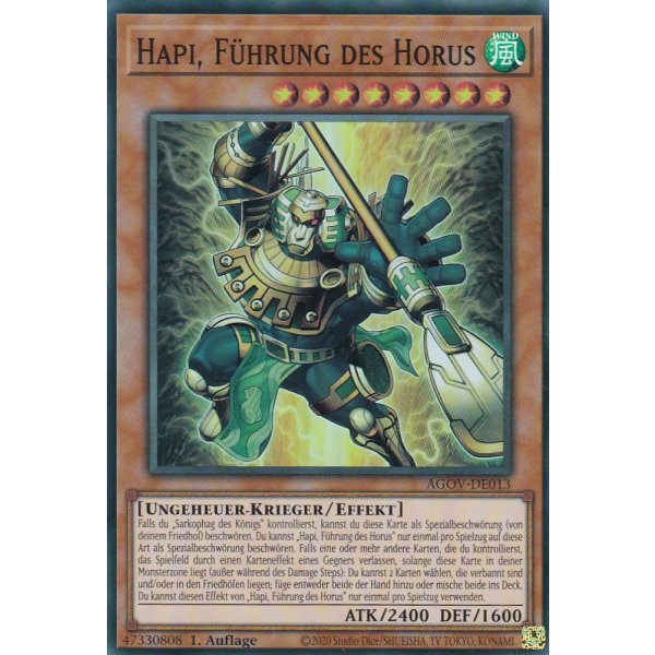 Hapi, F&uuml;hrung des Horus AGOV-DE013