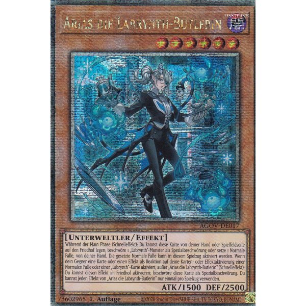Arias die Labrynth-Butlerin (Quarter Century Secret Rare) AGOV-DE017-Quarter-Century-Secret-Rare