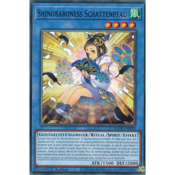 Shinobaroness Schattenpfau AGOV-DE028