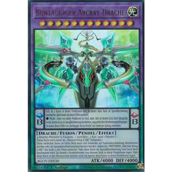 Bunt&auml;ugiger Arcray-Drache AGOV-DE030