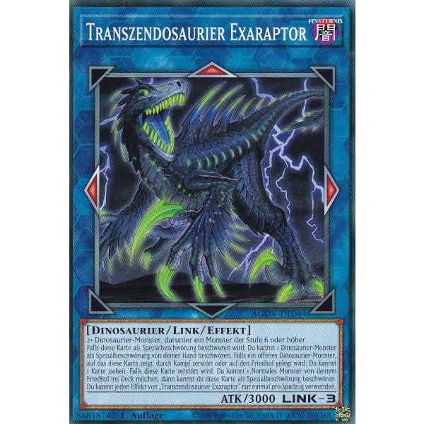 Transzendosaurier Exaraptor AGOV-DE044