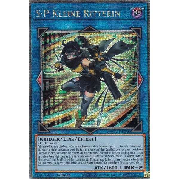 S:P Kleine Ritterin (Quarter Century Secret Rare) AGOV-DE046-Quarter-Century-Secret-Rare