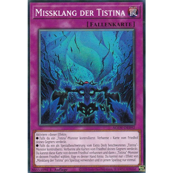 Missklang der Tistina AGOV-DE092
