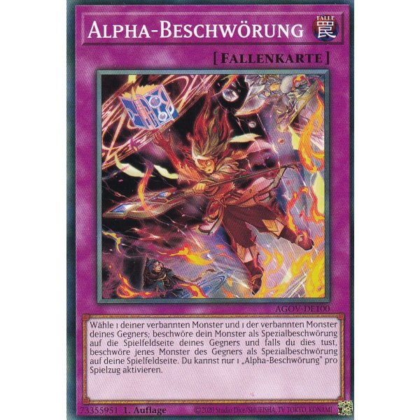 Alpha-Beschw&ouml;rung AGOV-DE100