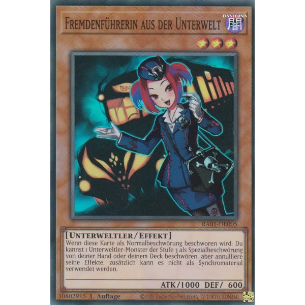 Fremdenf&uuml;hrerin aus der Unterwelt V.5 (Quarter Century Secret Rare) RA01-DE005 V.5-Quarter-Century-Secret-Rare