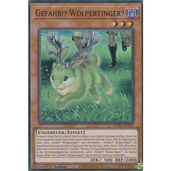 Gefahr!? Wolpertinger? V.4 (Platinum Secret Rare) RA01-DE013 V.4-Platinum-Secret-Rare