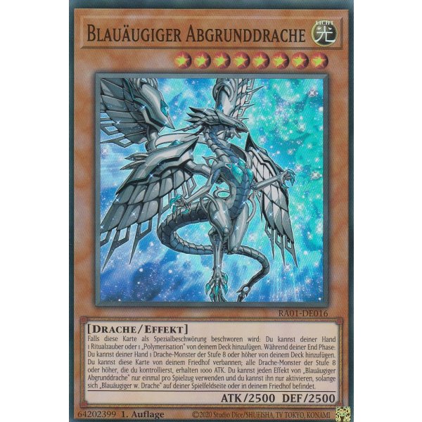 Blau&auml;ugiger Abgrundrache V.1 (Super Rare) RA01-DE016 V.1