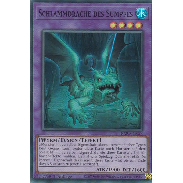 Schlammdrache des Sumpfes V.7 (Ultimate Rare) RA01-DE028 V.7-Ultimate-Rare