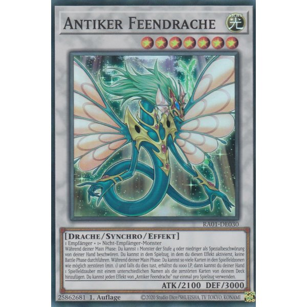 Antiker Feendrache V.6 (Collectors Rare) RA01-DE030 V.6-Collectors-Rare