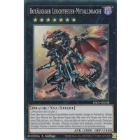 Rotäugiger Leuchtfeuer-Metalldrache V.4 (Platinum Secret Rare) RA01-DE038 V.4-Platinum-Secret-Rare