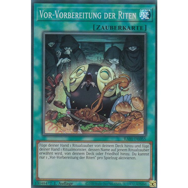 Vor-Vorbereitungen der Riten V.1 (Super Rare) RA01-DE055 V.1