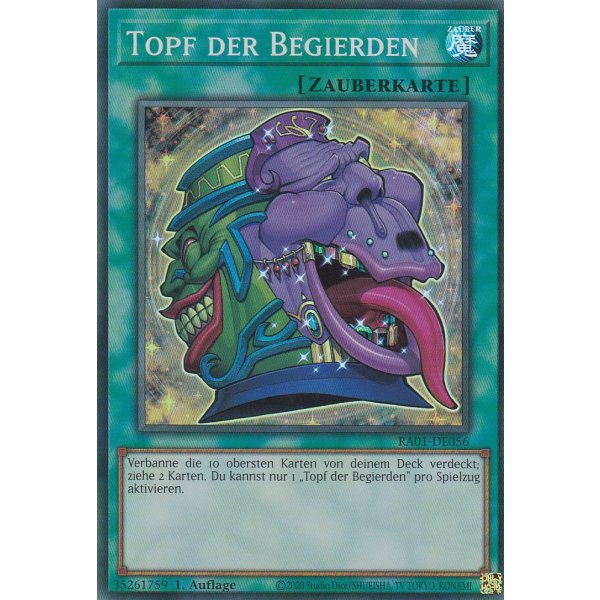 Topf der Begierden V.1 (Super Rare) RA01-DE056 V.1
