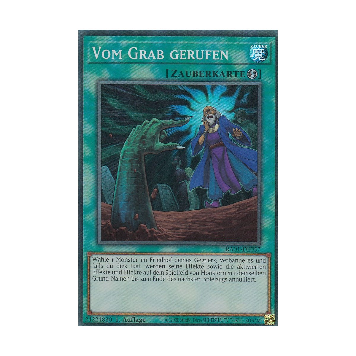 Yugioh Karte Ältestes Wesen N'tss - Super Rare, 1. Auflage DEUTSCH, Inkl. Fieldcenter-Karte