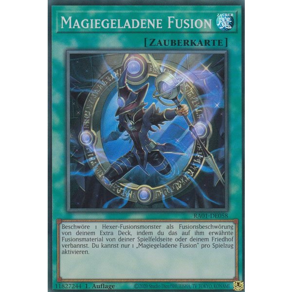 Magiegeladene Fusion V.4 (Platinum Secret Rare) RA01-DE058 V.4-Platinum-Secret-Rare