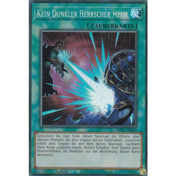 Kein dunkler Herrscher mehr V.6 (Collectors Rare) RA01-DE060 V.6-Collectors-Rare