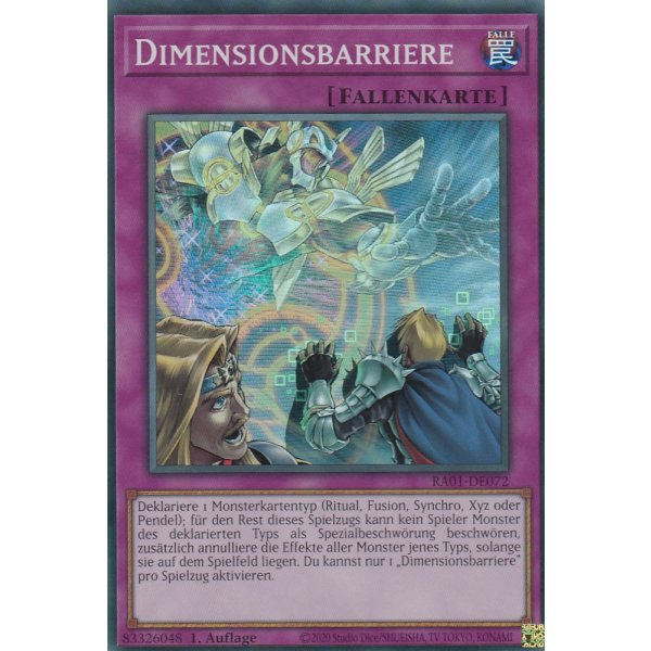 Dimensionsbarriere V.6 (Collectors Rare) RA01-DE072 V.6-Collectors-Rare