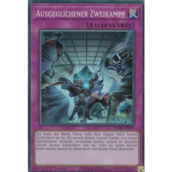 Ausgeglichener Zweikampf V.2 (Ultra Rare) RA01-DE074 V.2