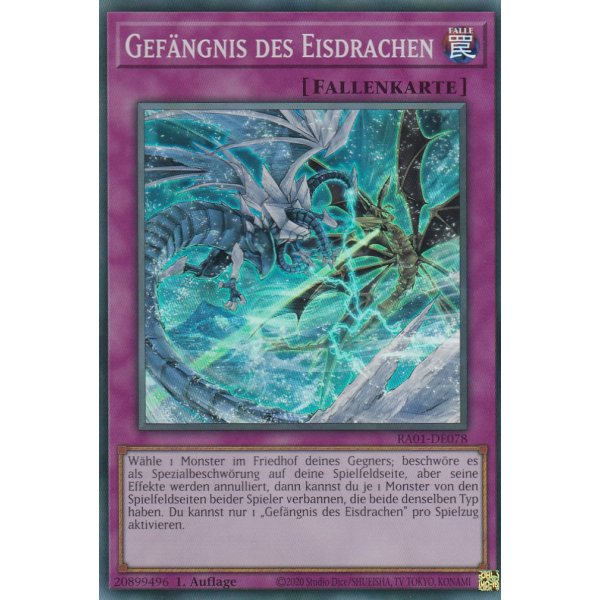 Gef&auml;ngnis des Eisdrachen V.6 (Collectors Rare) RA01-DE078 V.6-Collectors-Rare