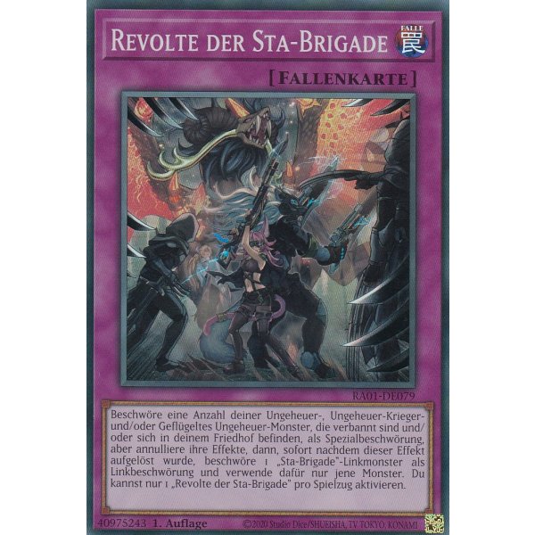 Revolte der Sta-Brigade V.4 (Platinum Secret Rare) RA01-DE079 V.4-Platinum-Secret-Rare