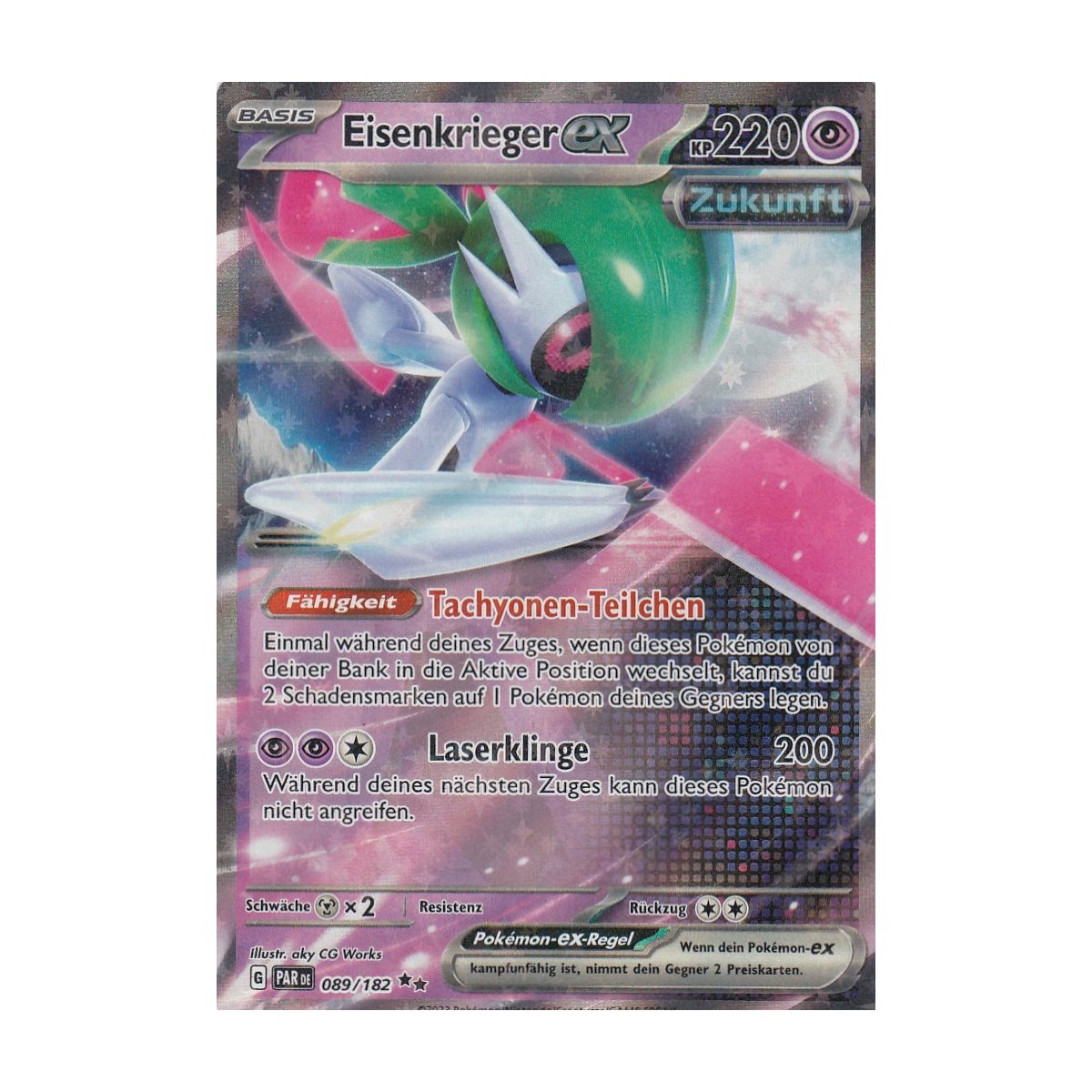 Eisenkrieger Ex 089 182 Paradoxrift Pokemon Karte G nstig Kaufen