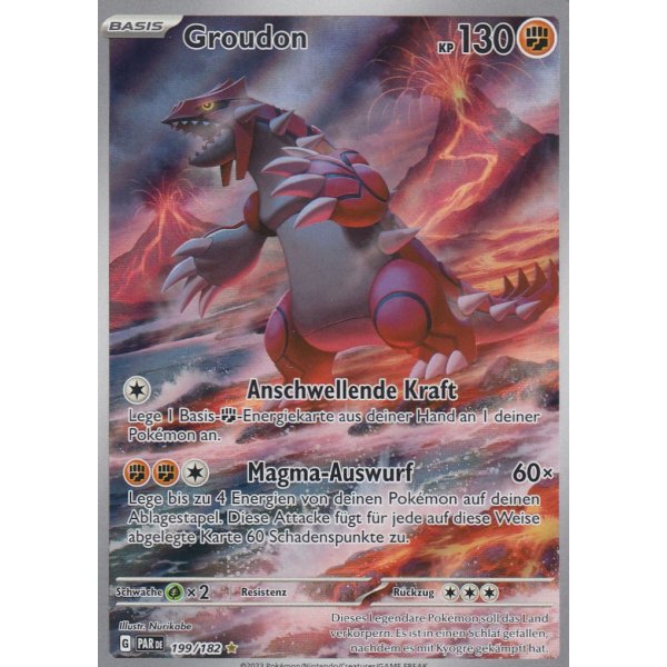 Groudon 199/182 Illustration Rare