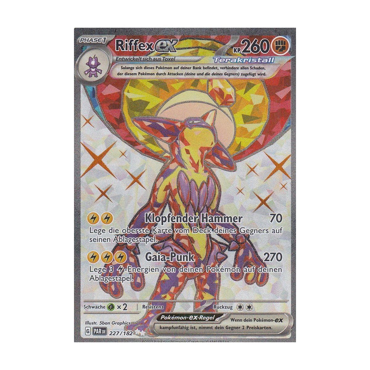 Salarsen EX - carte Pokémon 227/182 Faille Paradoxe - PARFR - Prix & Rareté Salarsen EX - carte Pokémon 227/182 Faille Paradoxe - PARFR - Prix & Rareté