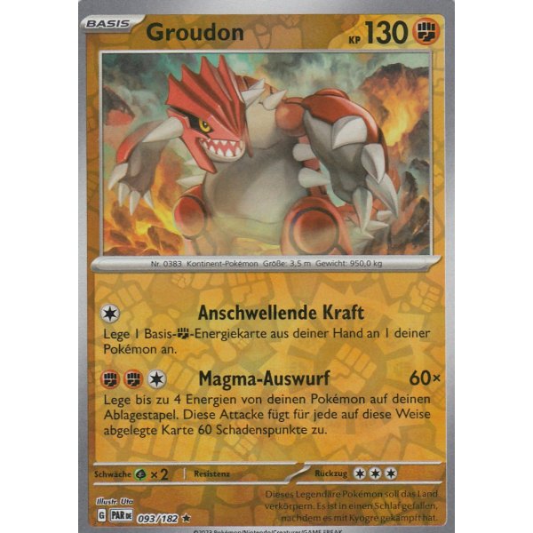 Groudon 093/182 Holo REVERSE HOLO