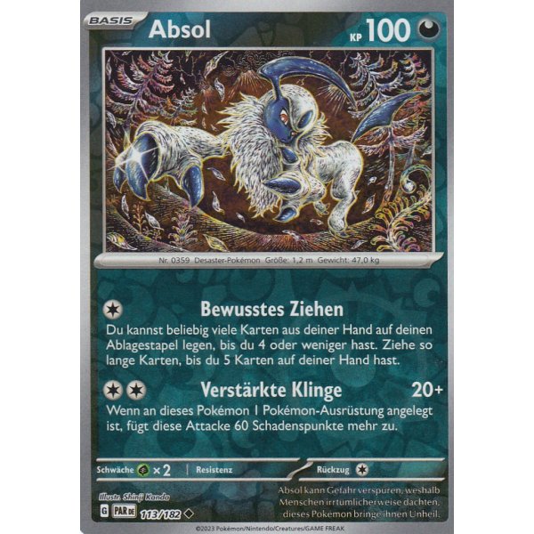 Absol 113/182 REVERSE HOLO