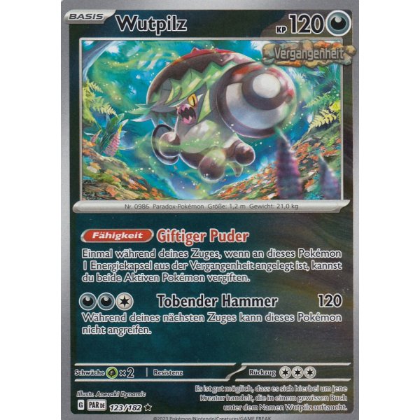 Wutpilz 123/182 Holo REVERSE HOLO