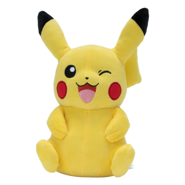 Pikachu (zwinkert) Pl&uuml;schfigur 30 cm - Pokemon Kuscheltier
