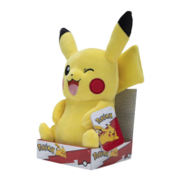 Pikachu (zwinkert) Pl&uuml;schfigur 30 cm - Pokemon Kuscheltier