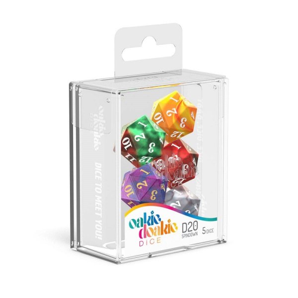 Oakie Doakie Dice W20 Spindown-W&uuml;rfel Set Gemidice (5 St&uuml;ck)