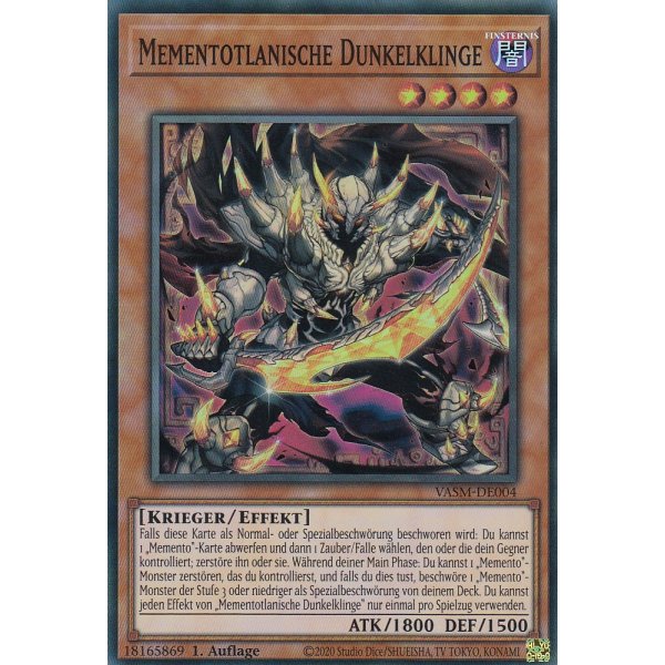Mementotlanische Dunkelklinge (V.1 - Super Rare) VASM-DE004
