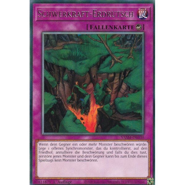 Schwerkraft-Erdrutsch VASM-DE030