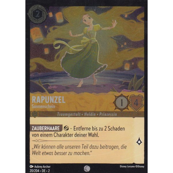 Rapunzel - Sonnenschein Holo 020/204