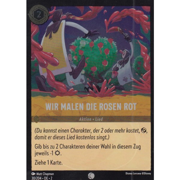 Wir Malen die Rosen Rot Holo 030/204