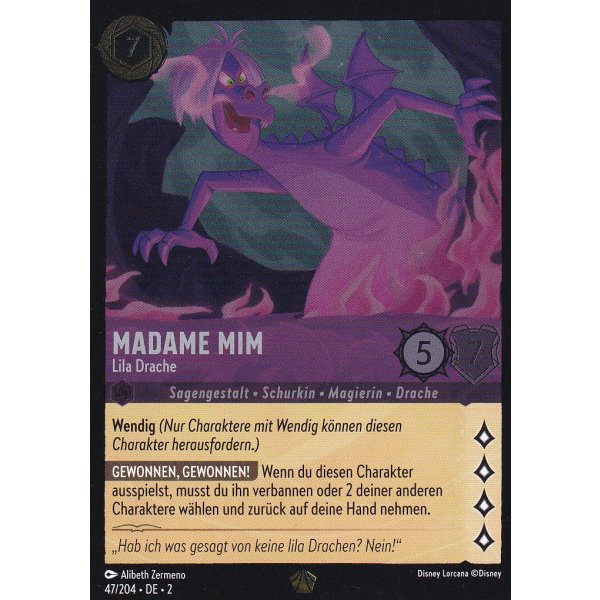 Madame Mim - Lila Drache (V.1) Holo 047/204