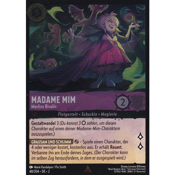 Madame Mim - Merlins Rivalin Holo 048/204
