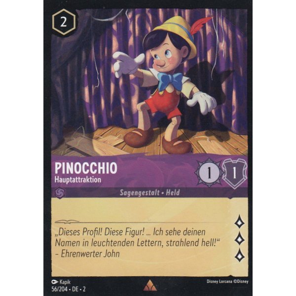 Pinocchio - Hauptattraktion 056/204