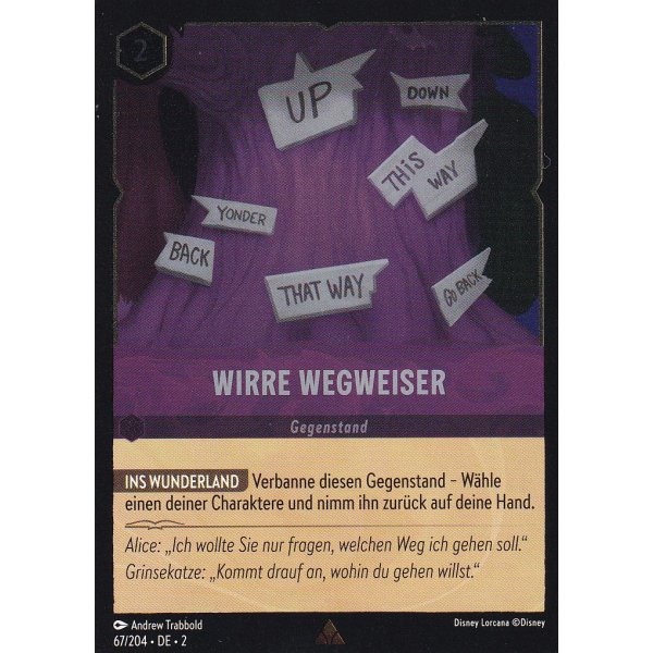 Wirre Wegweiser Holo 067/204