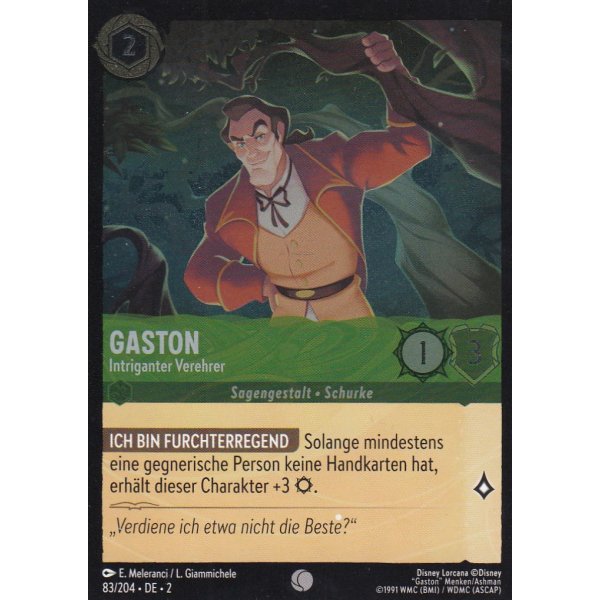 Gaston - Intriganter Verehrer Holo 083/204