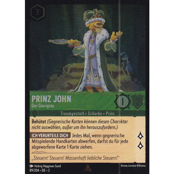 Prinz John - Der Gierigste Holo 089/204