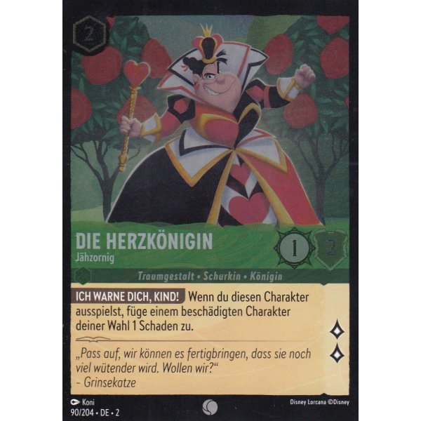 Die Herzk&ouml;nigin - J&auml;hzornig Holo 090/204