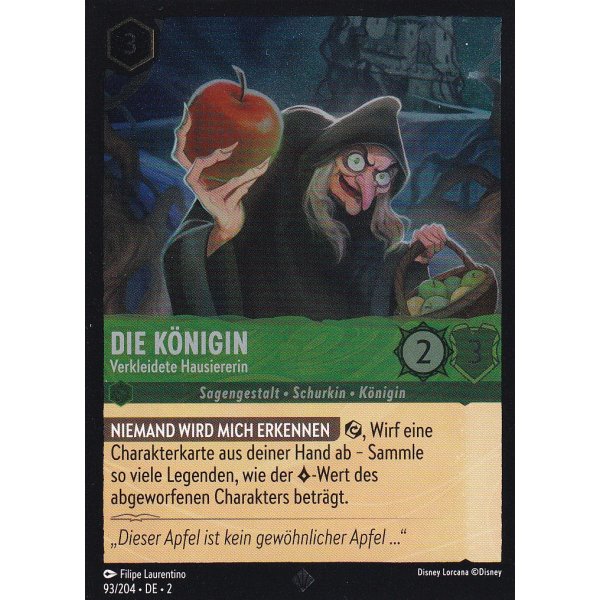 Die K&ouml;nigin - Verkleidete Hausiererin Holo 093/204