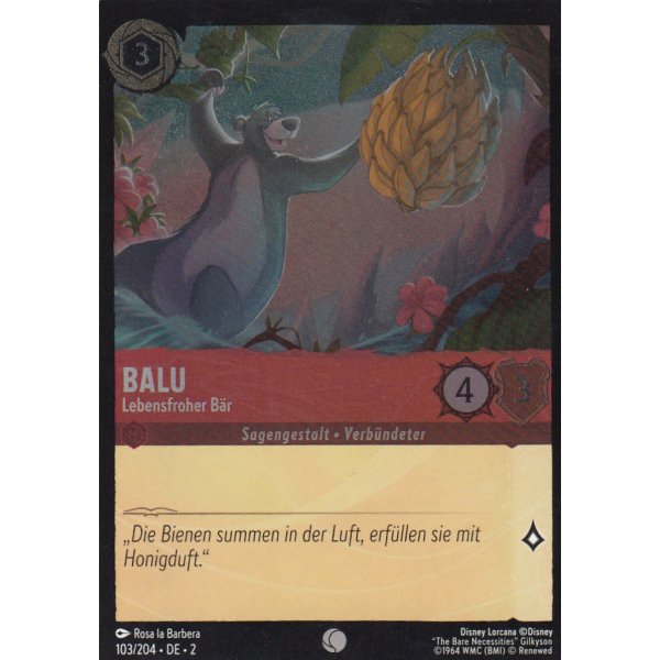 Balu - Lebensfroher B&auml;r Holo 103/204