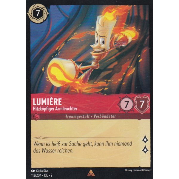 Lumi&egrave;re - Hitzk&ouml;pfiger Armleuchter 112/204