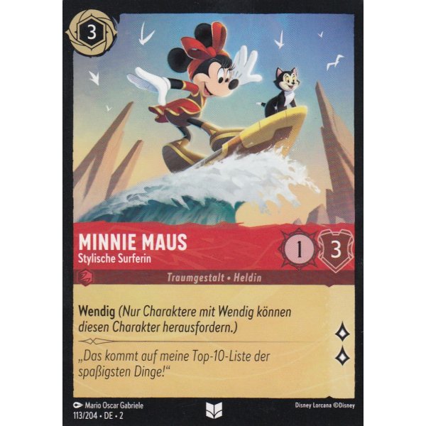 Minnie Maus - Stylische Surferin 113/204