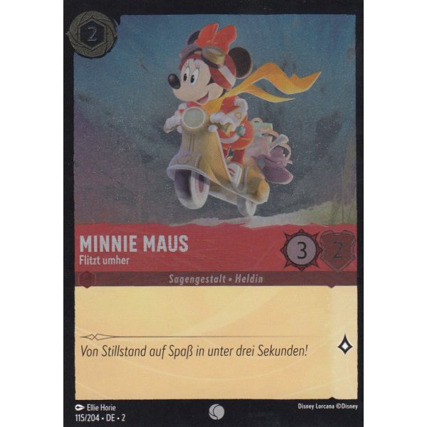 Minnie Maus - Flitzt umher Holo 115/204
