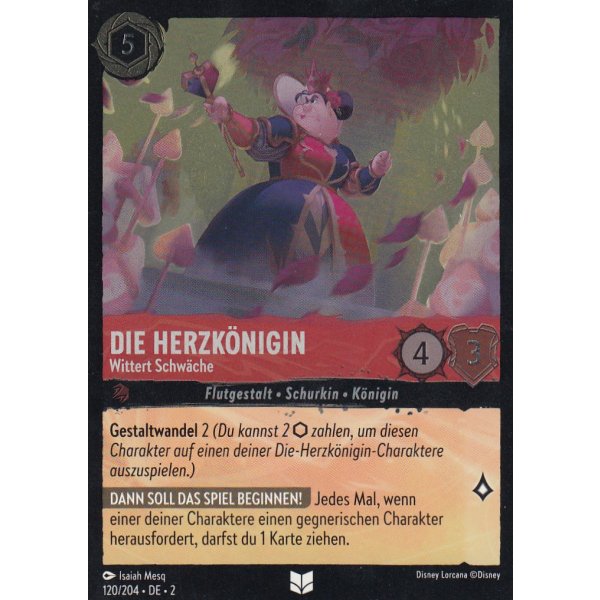 Die Herzk&ouml;nigin - Wittert Schw&auml;che Holo 120/204