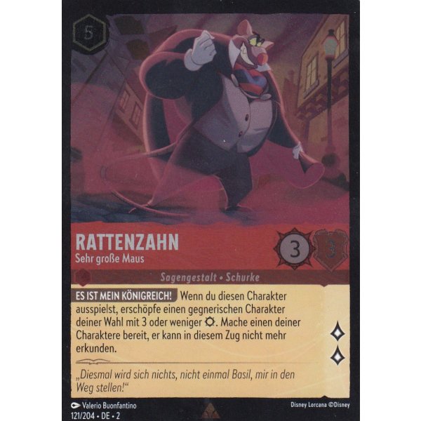 Rattenzahn - Sehr gro&szlig;e Maus Holo 121/204